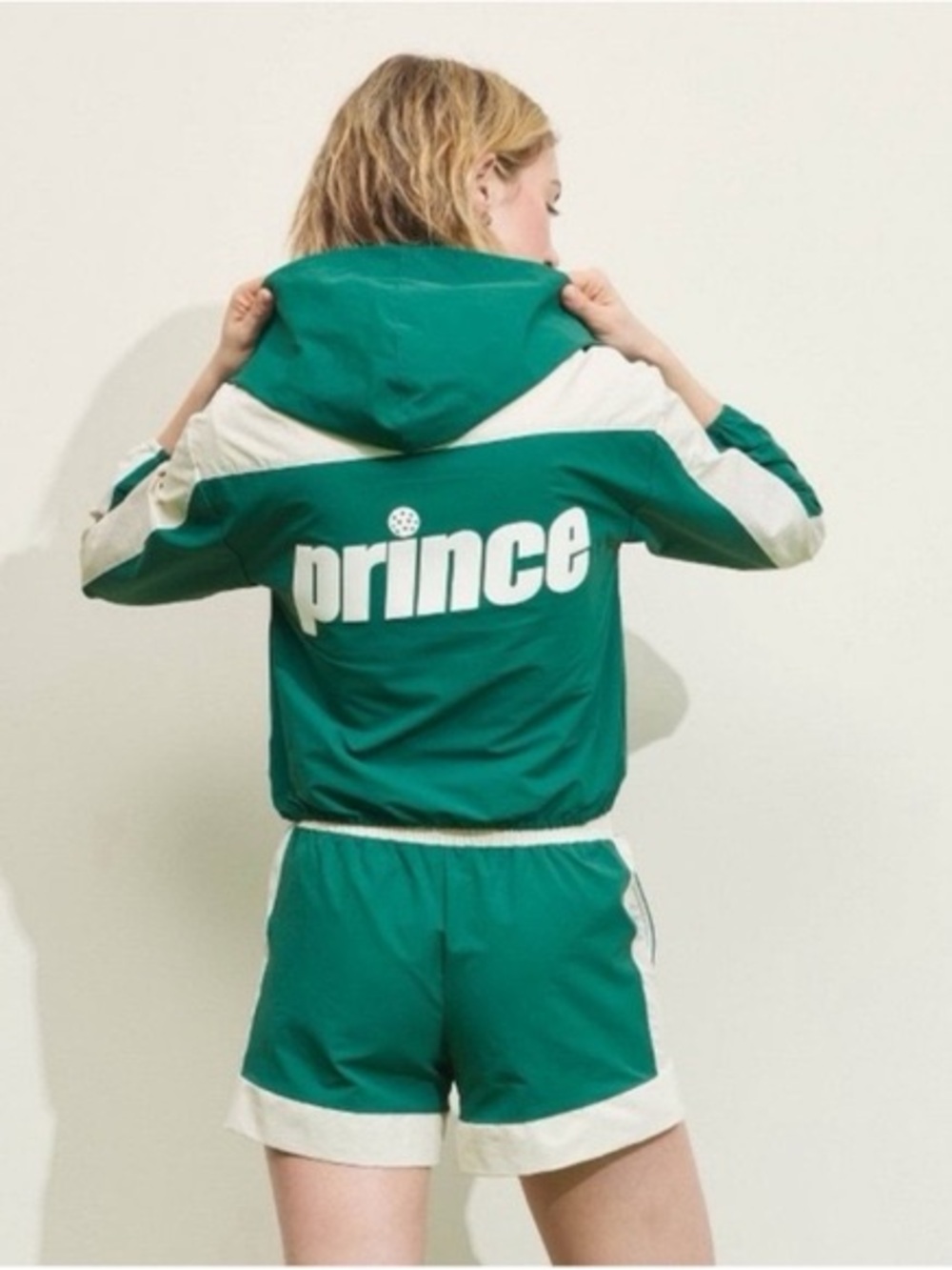 Prince Pickleball Women's Woven Zip-Front Hooded Jacket Size Small